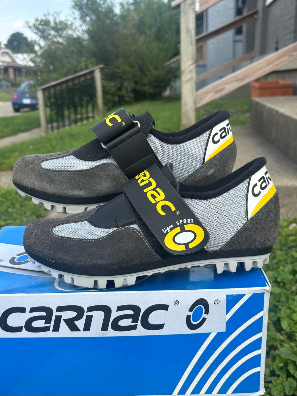 NOS Carnac Delta MTB/US4 Pro Racing Shoe. Roomy Toebox. Stiff. Vintage Sz 39